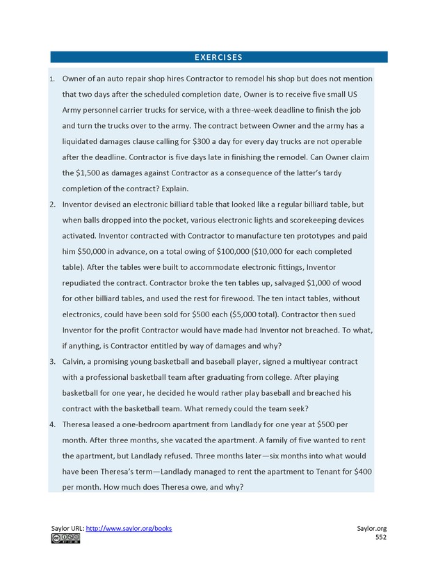 Business Law and the Legal Environment - Page 552